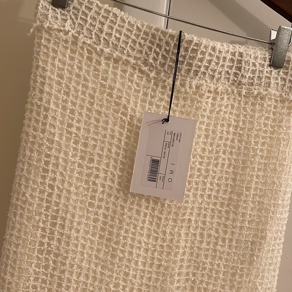 IRO JEANS WHITE DENISE KNIT MESH MIDI SKIRT.  Never worn - Picture 5 of 6